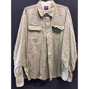 Wrangler Men’s Button Down Western XL Big & Tall Army Green